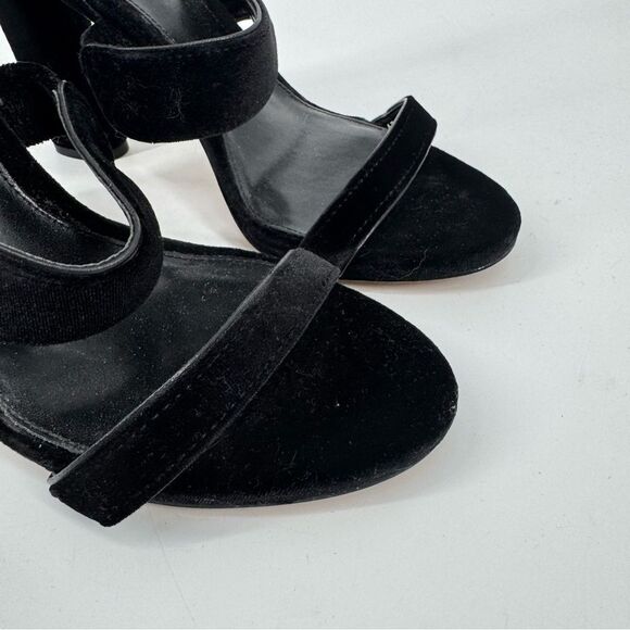 New Vince Camuto Velvet Robeka‎ Heeled Sandal Black 8.5 - Picture 6 of 9